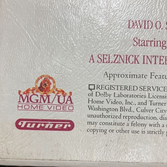 Gone with the Wind Deluxe Edition 2 VHS Cassette Tape in Slip Sleeve - Picture 10 of 10